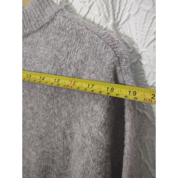 H&M Women's Sweater Size XS Wool Blend "Eclectic" Graphic Lavender Oversized - Picture 6 of 8